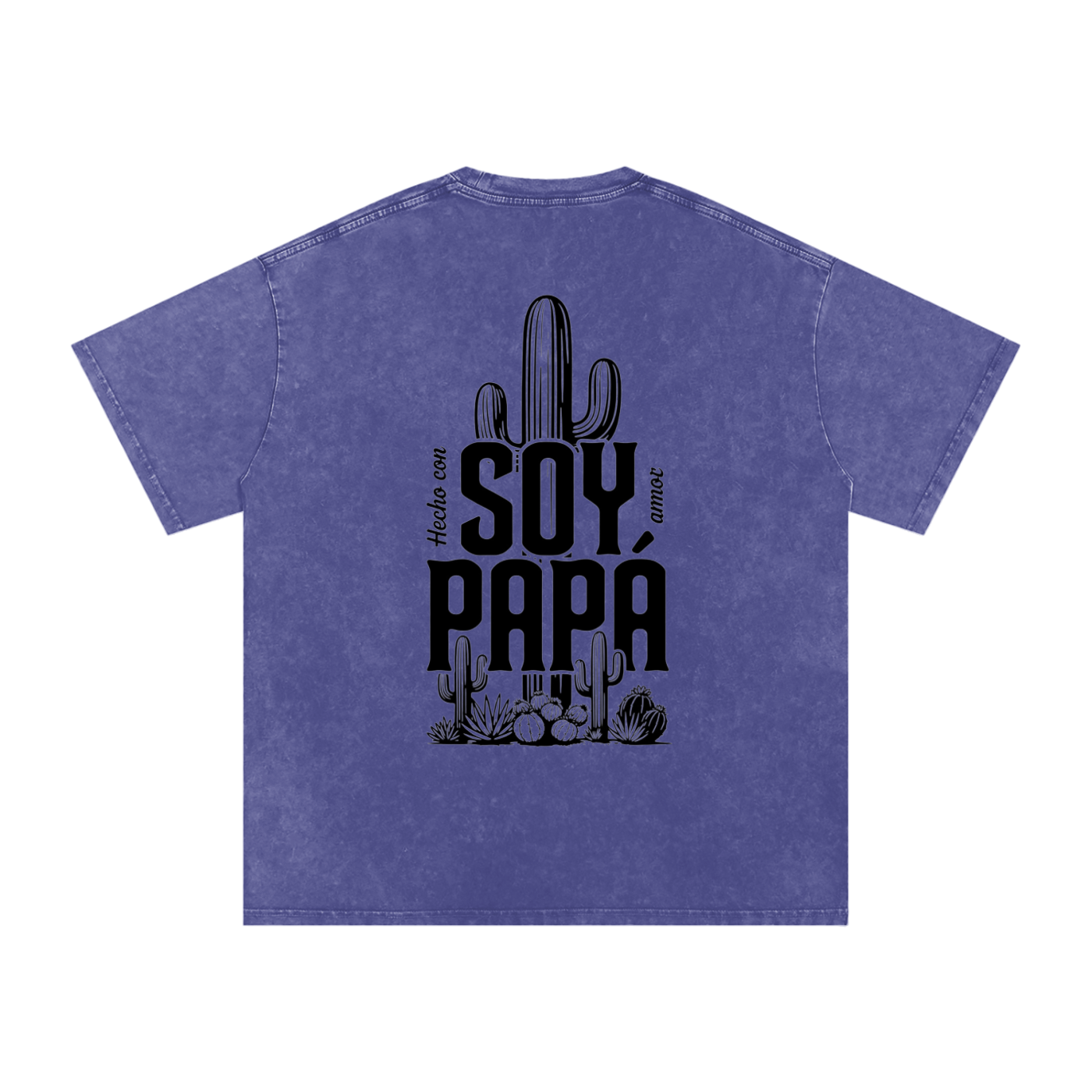 Snow Washed Oversized Cotton T-Shirt