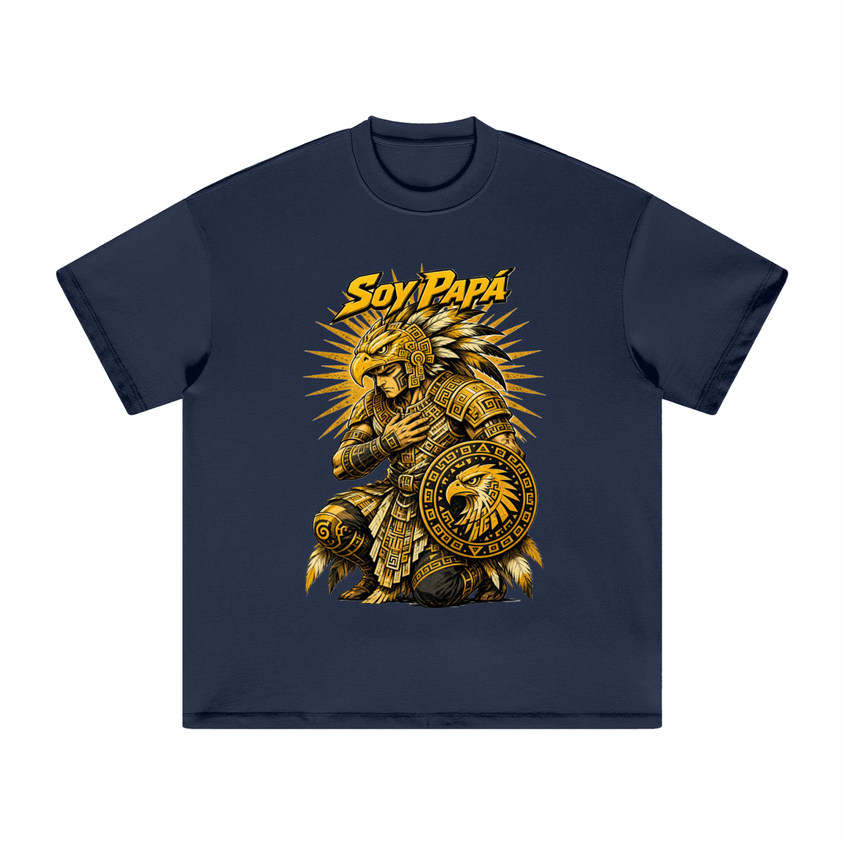 Heavyweight Earth Tone T-Shirt-Papá Águila Anime