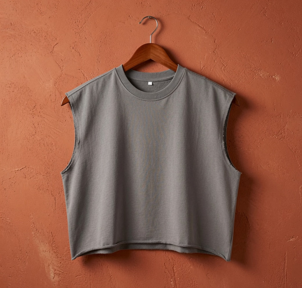 French Terry Boxy Tank Top
