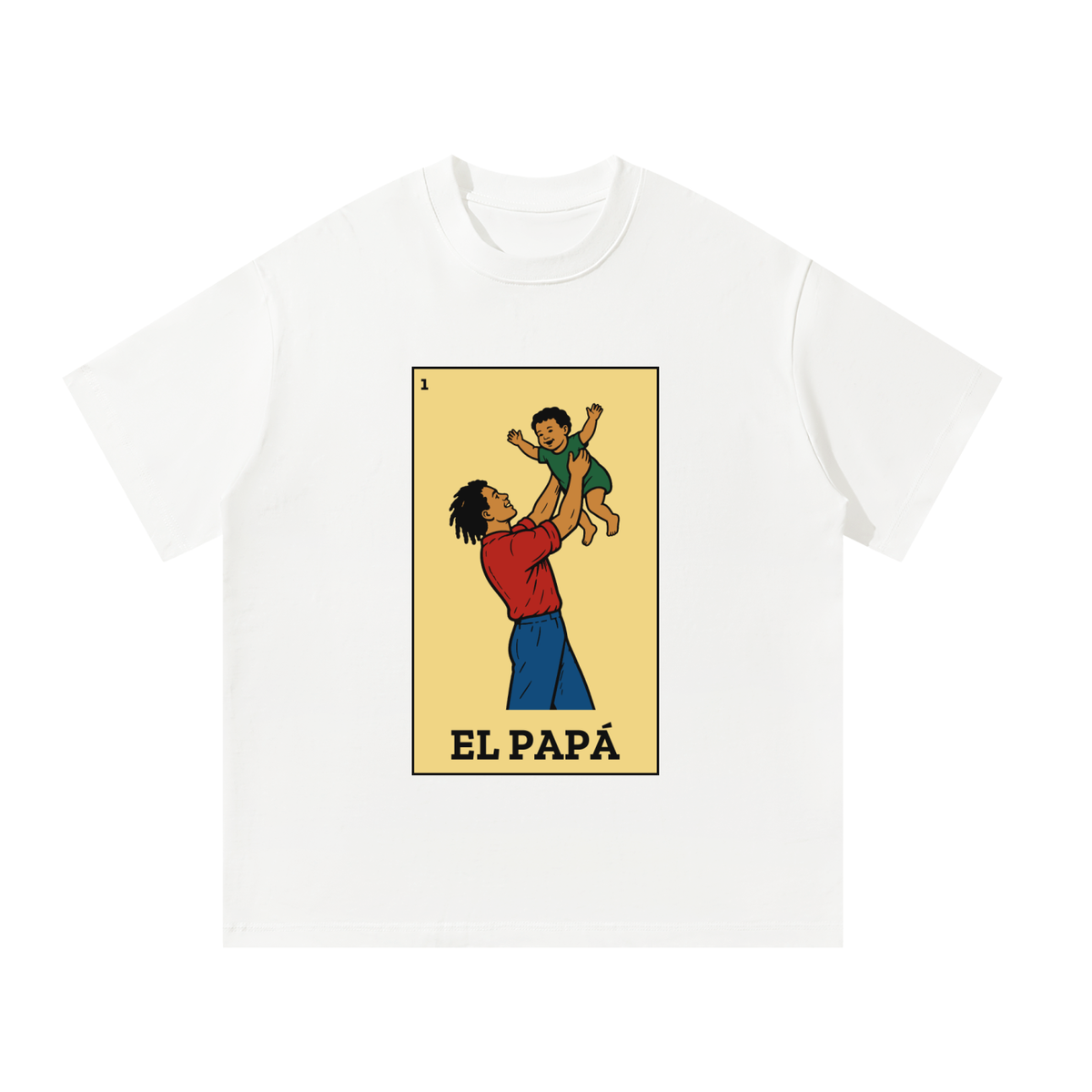 Soy Papá Lotería "El Papá" Oversized Tee