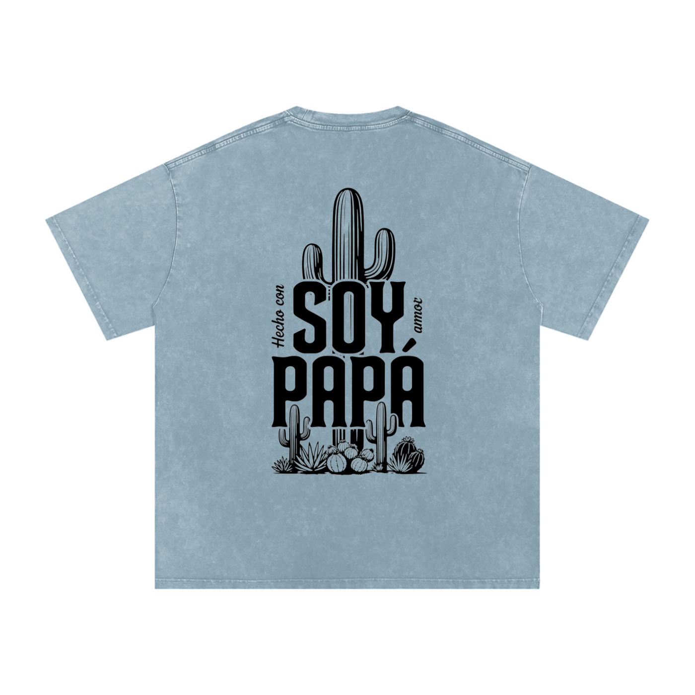 Snow Washed Oversized Cotton T-Shirt