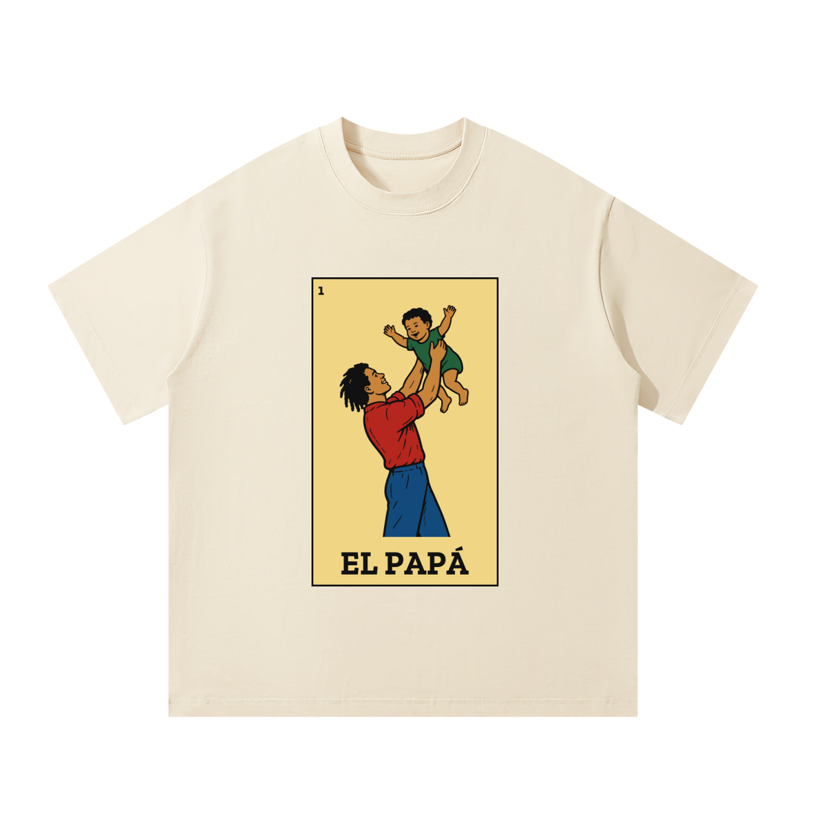 Soy Papá Lotería "El Papá" Oversized Tee