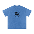 Snow Washed Oversized Cotton T-Shirt