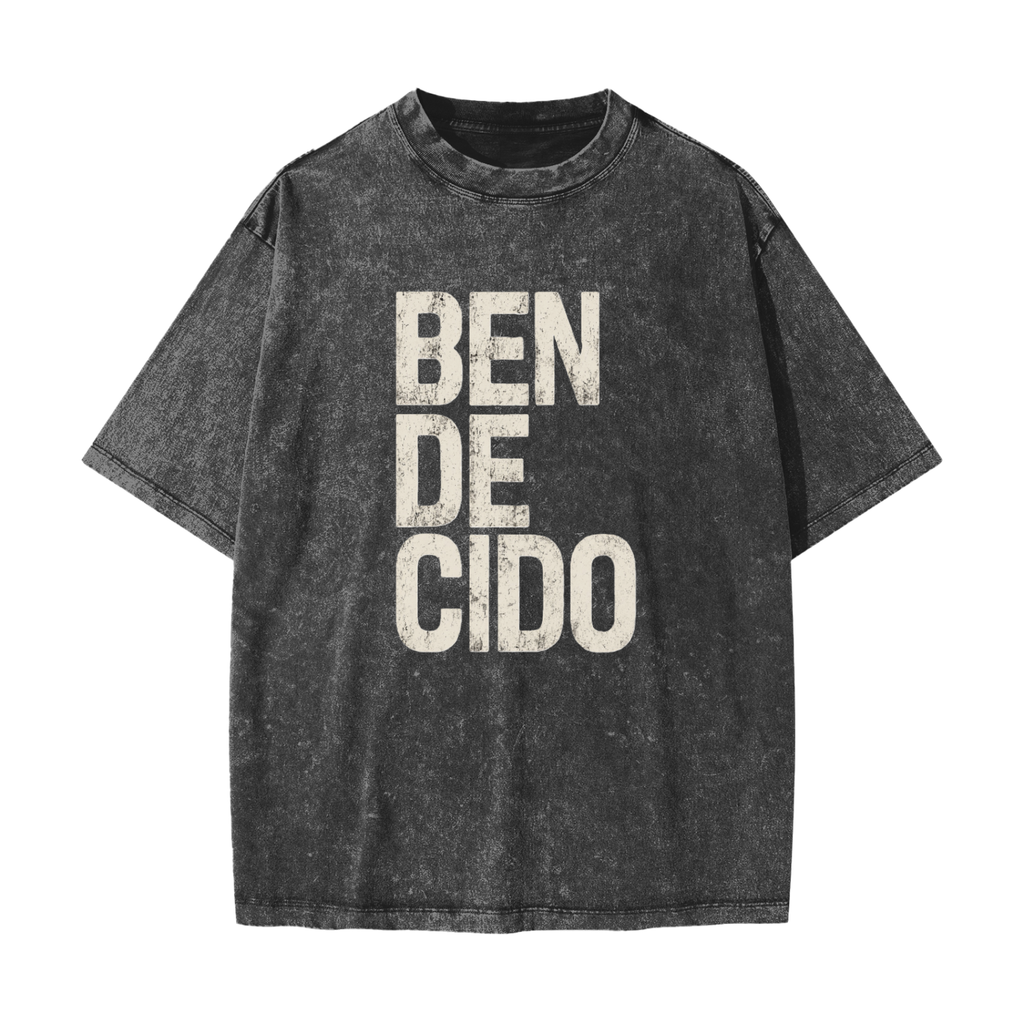 Heavyweight Snow Washed T-Shirt-Bendecido