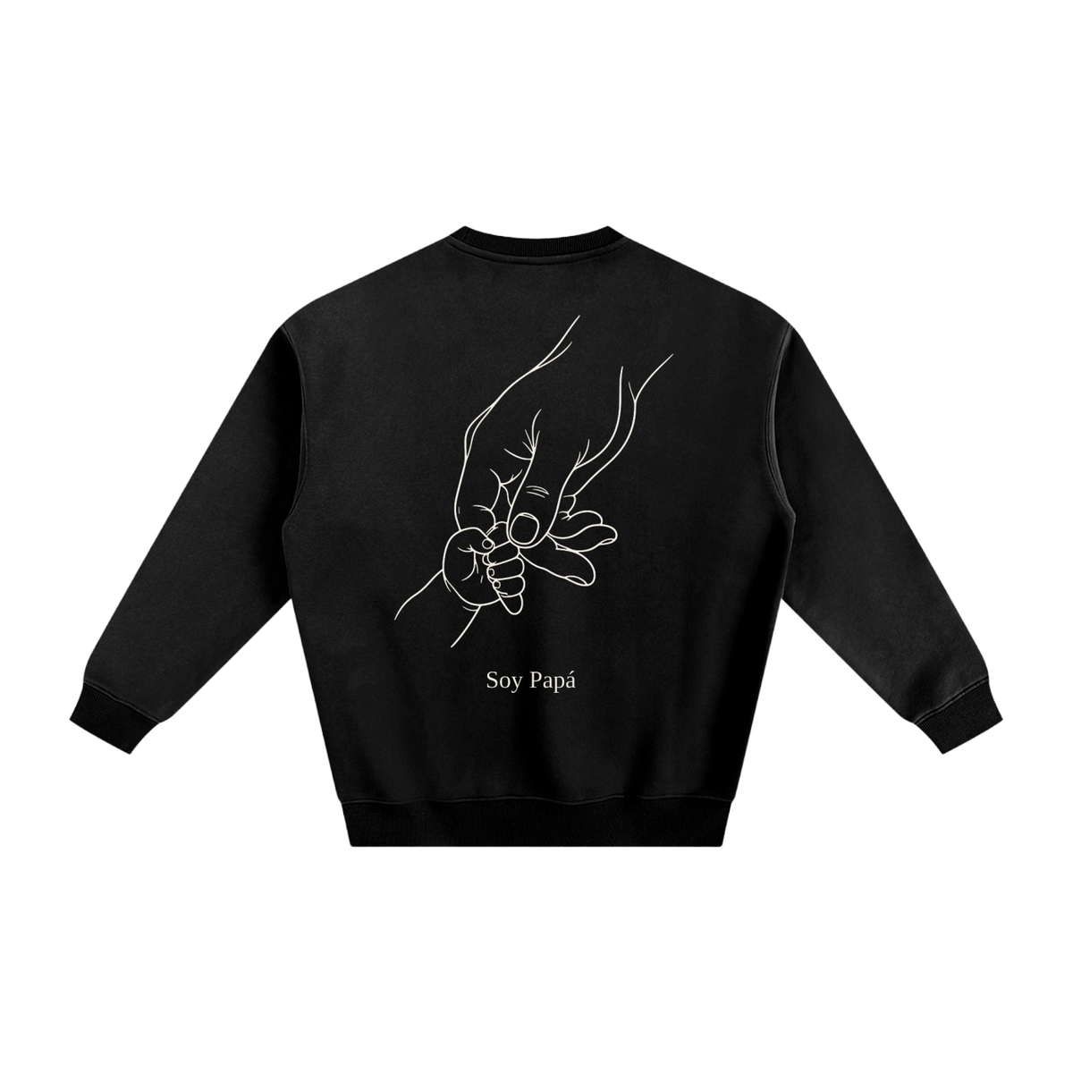 Soy Papá Hands Crewneck Sweatshirt – Black